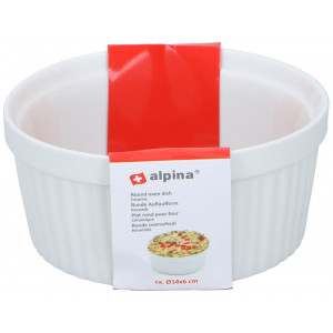 Alpina Sütőtál 14*6,5 cm fehér kerámia 871125206798