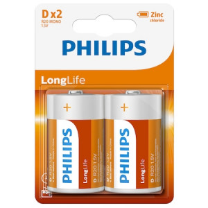 Philips LongLife D elem 2 db PH-LL-D-B2