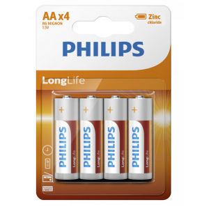 Philips LongLife AA elem 4 db PH-LL-AA-B4