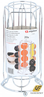 Alpina Kávékapszula állvány 20 férőhelyes rozsdamentes 871125206951 Kifutó termék!