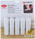 Alpina Ajtókitámasztó 5 db 12*3,5*2 cm fehér műanyag 871125224904