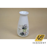 Kerámia váza 285552  levendulás 19,7 cm
