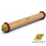 Joseph Joseph Állítható sodrófa 2-10mm 42cm hosszú fa+műanyag színes Rolling Pin S-10586/20085
