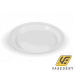 Süteményes tányér, műanyag, fehér, E56