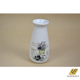 Kerámia váza 285552  levendulás 19,7 cm