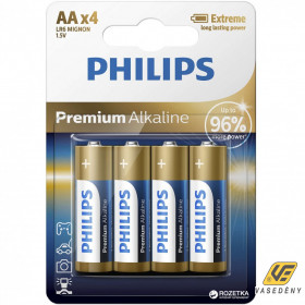 Philips PH-PR-AA-B4 Premium Alkaline elem AA 4db 