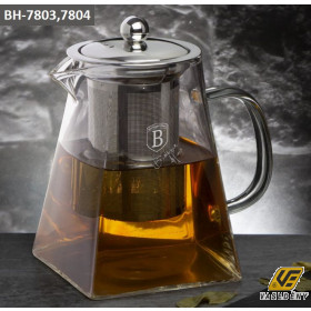 Berlinger Haus Négyzet alakú hőálló üveg teáskanna szűrővel 750 ml BH7803