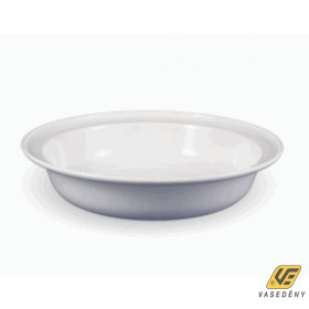 Mély tányér műanyag peremes fehér E53