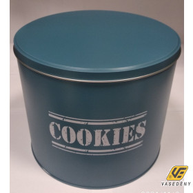 Cookies fém doboz kerek 20 x 17 cm 209519 Kifutó termék!