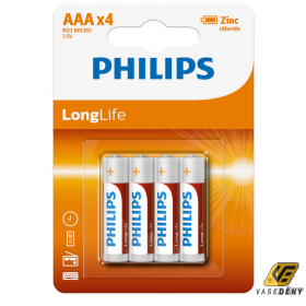 Philips LongLife AAA elem 4 db PH-LL-AAA-B4 