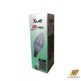 XWATT LED Gyertya izzó 5W-os E14-es foglalattal  XWLGYE14/5W
