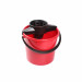 Eco kerek vödör csavaróval műanyag fogantyúval 10 liter piros 37105